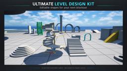 AI-polished overview of Ultimate Level Design Kit blockout shapes