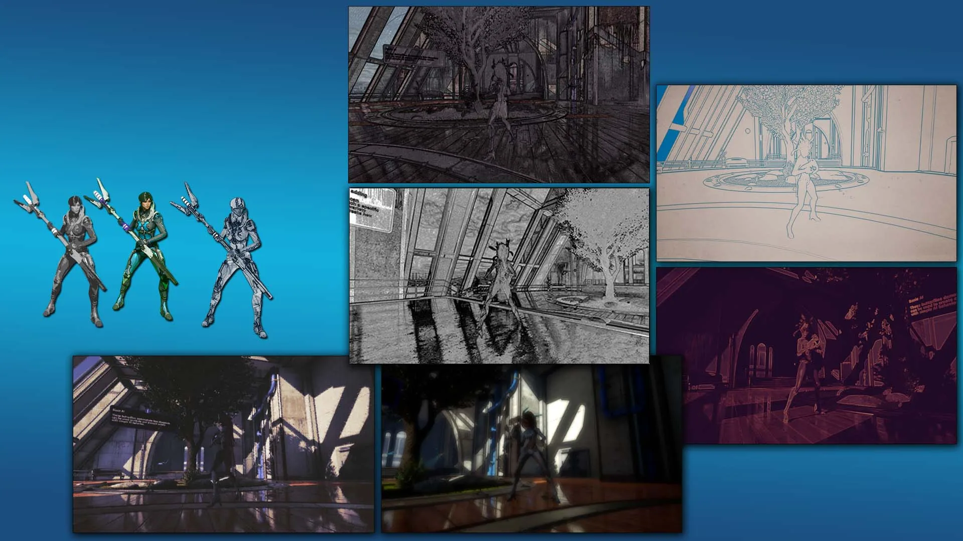 Parameterized Post Process Blendable Materials