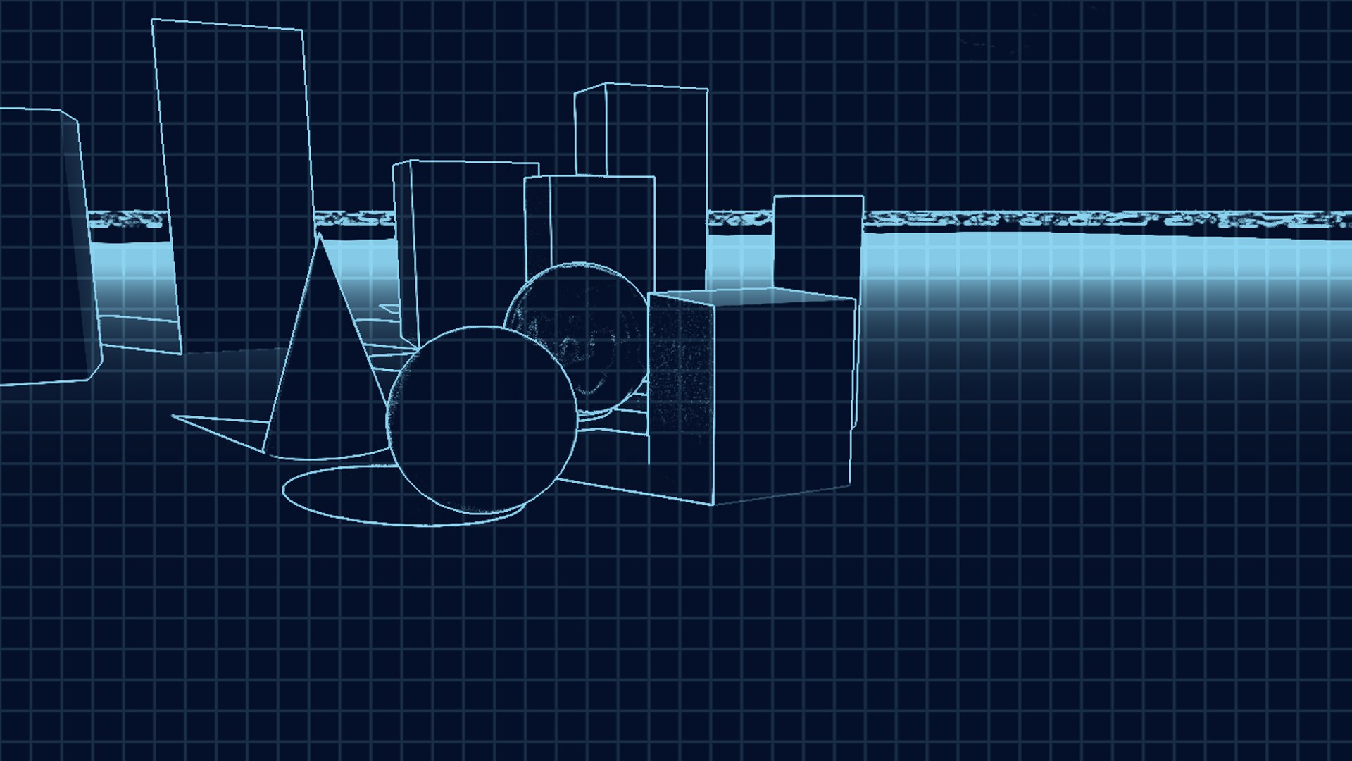 Technical Blueprint rendered in Unreal