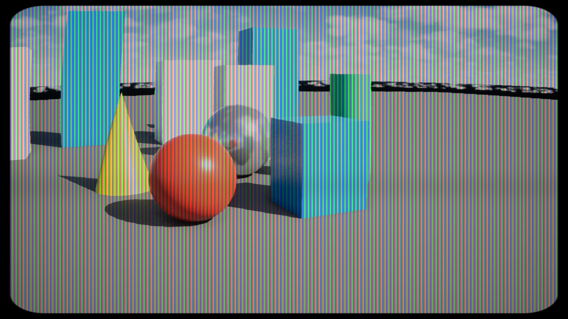 Phosphor CRT rendered in Unreal
