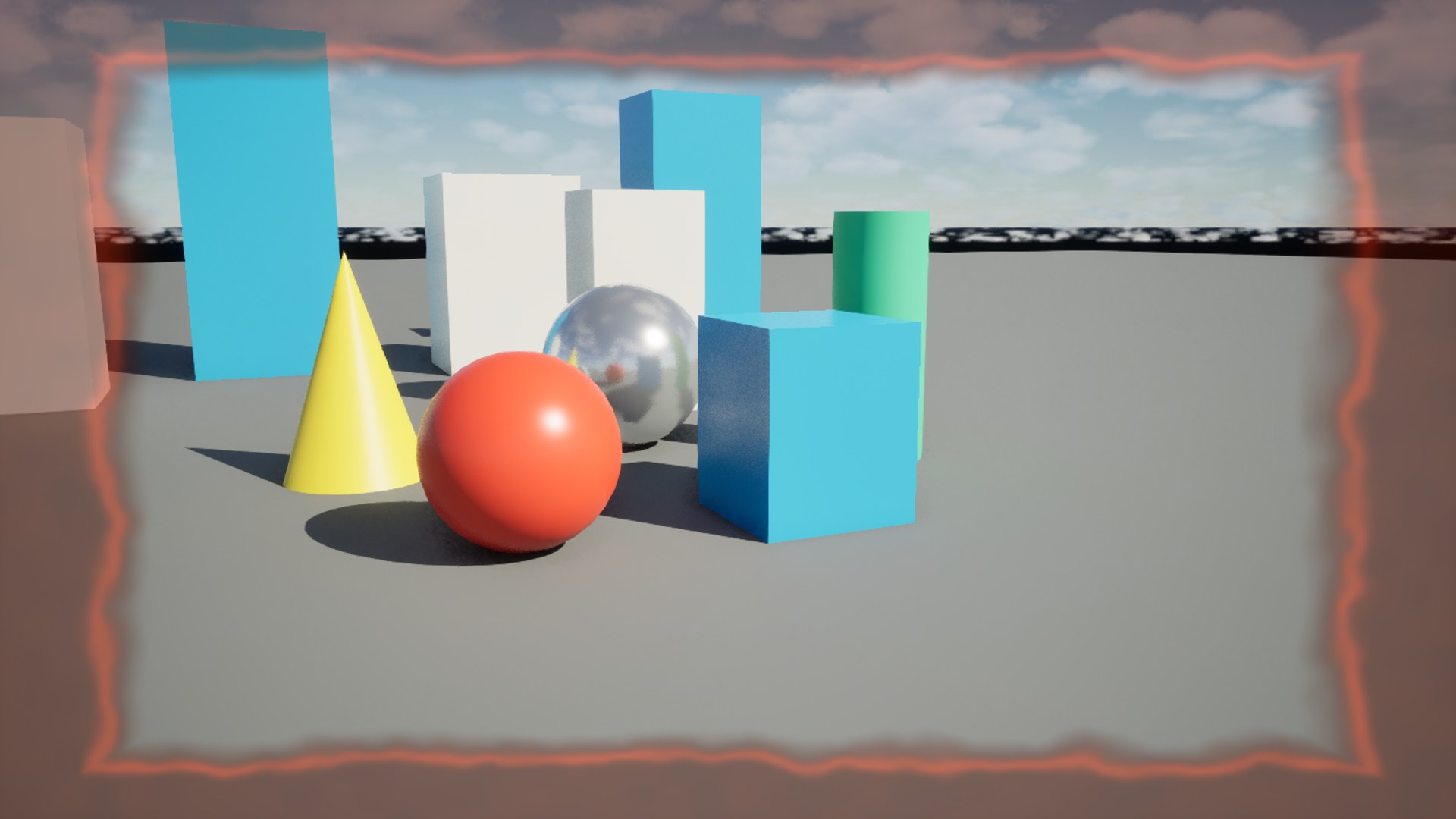 Heat Damage Vignette rendered in Unreal