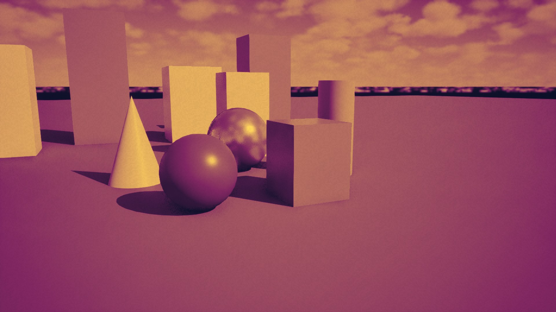Duotone Print rendered in Unreal