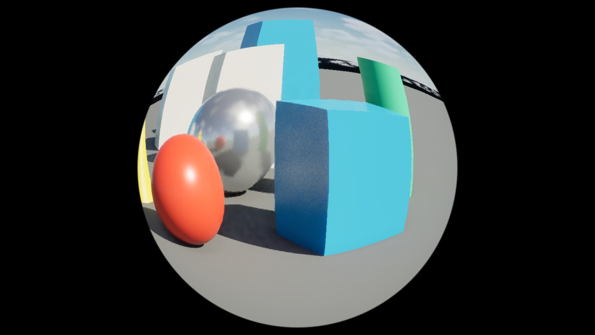 Circular Fisheye rendered in Unreal