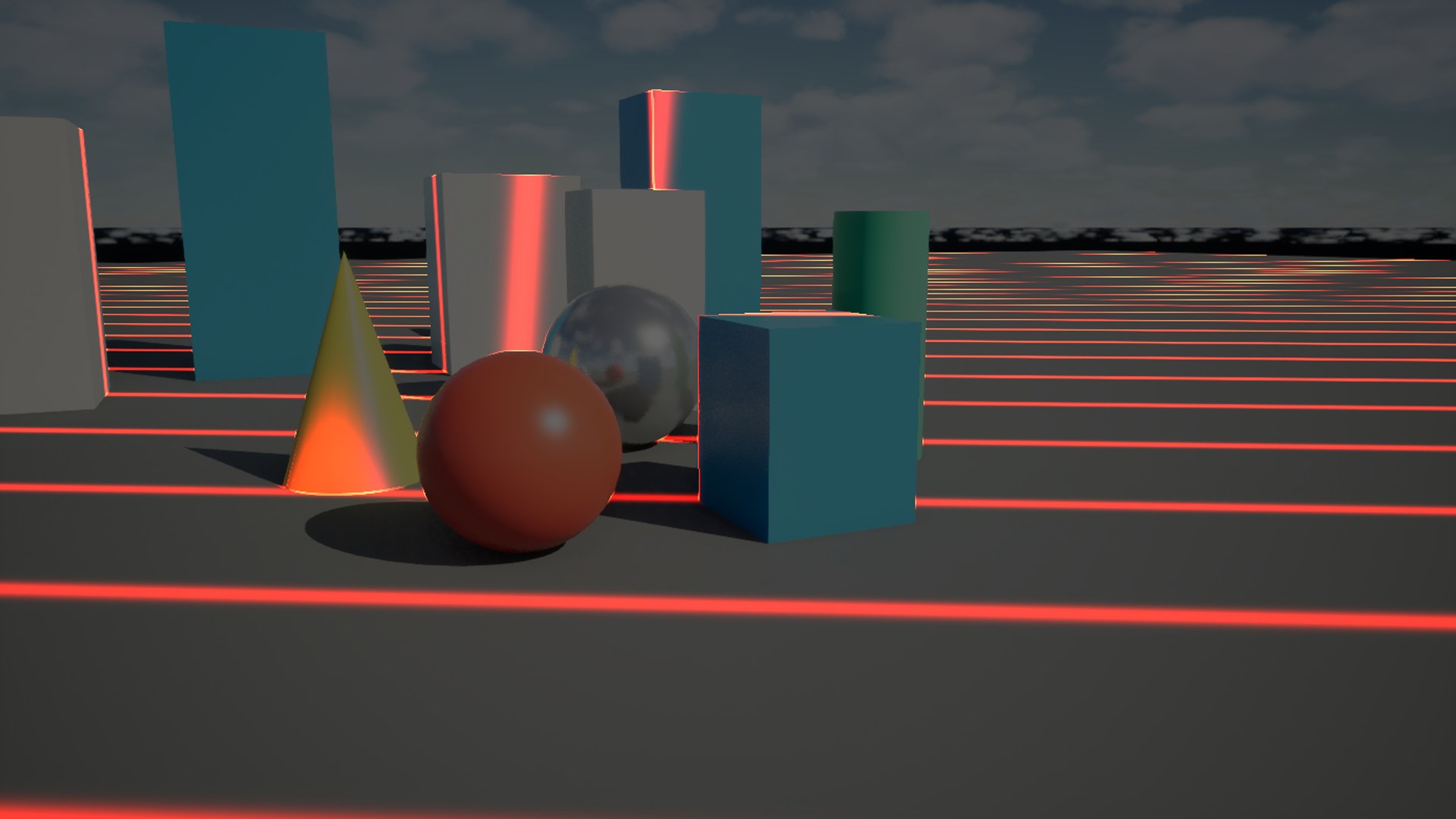 Planar Laser Sweep rendered in Unreal