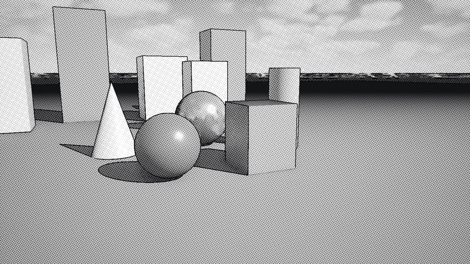 Manga Screen Tone rendered in Unreal