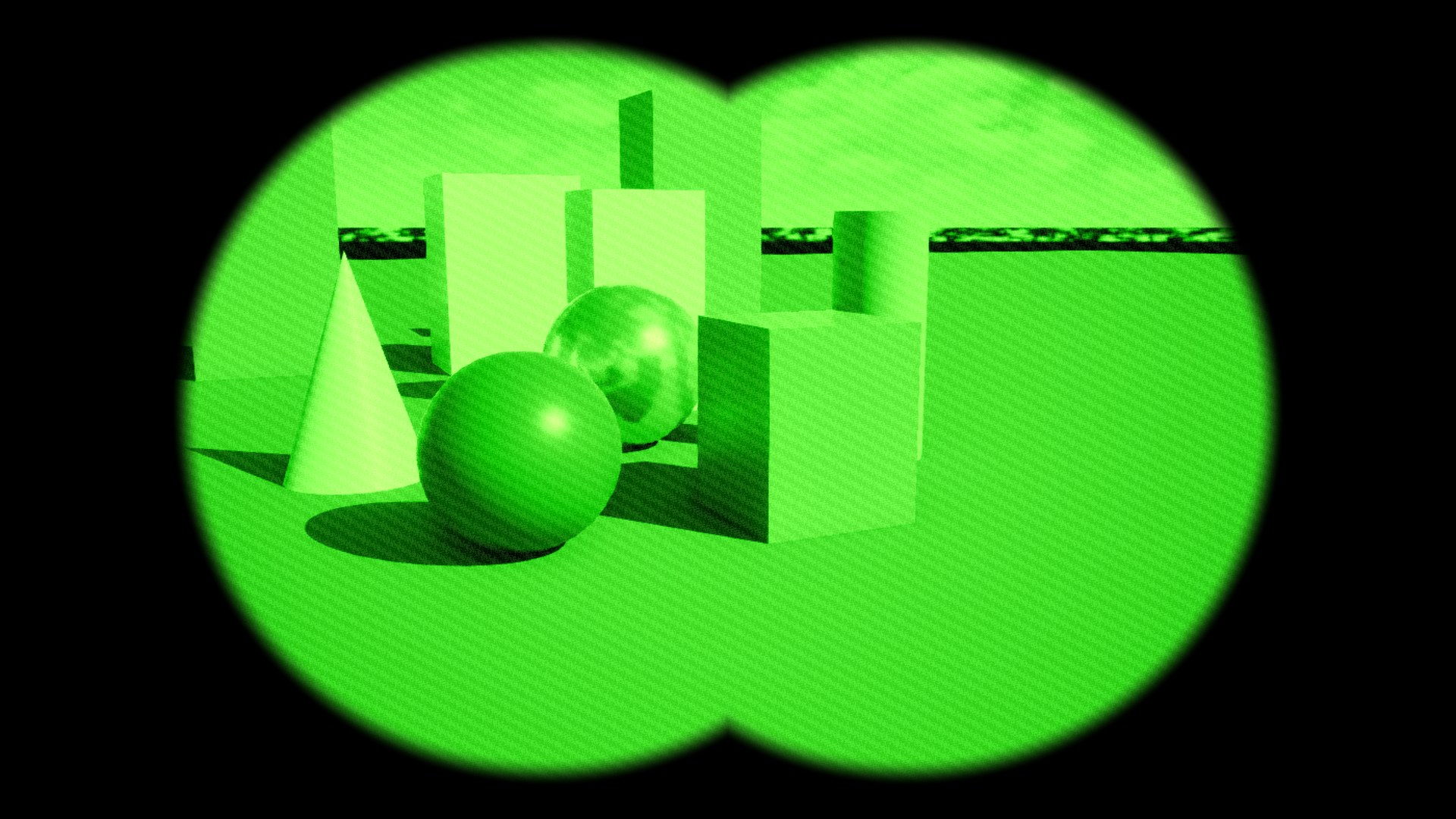 Binocular Night Vision rendered in Unreal