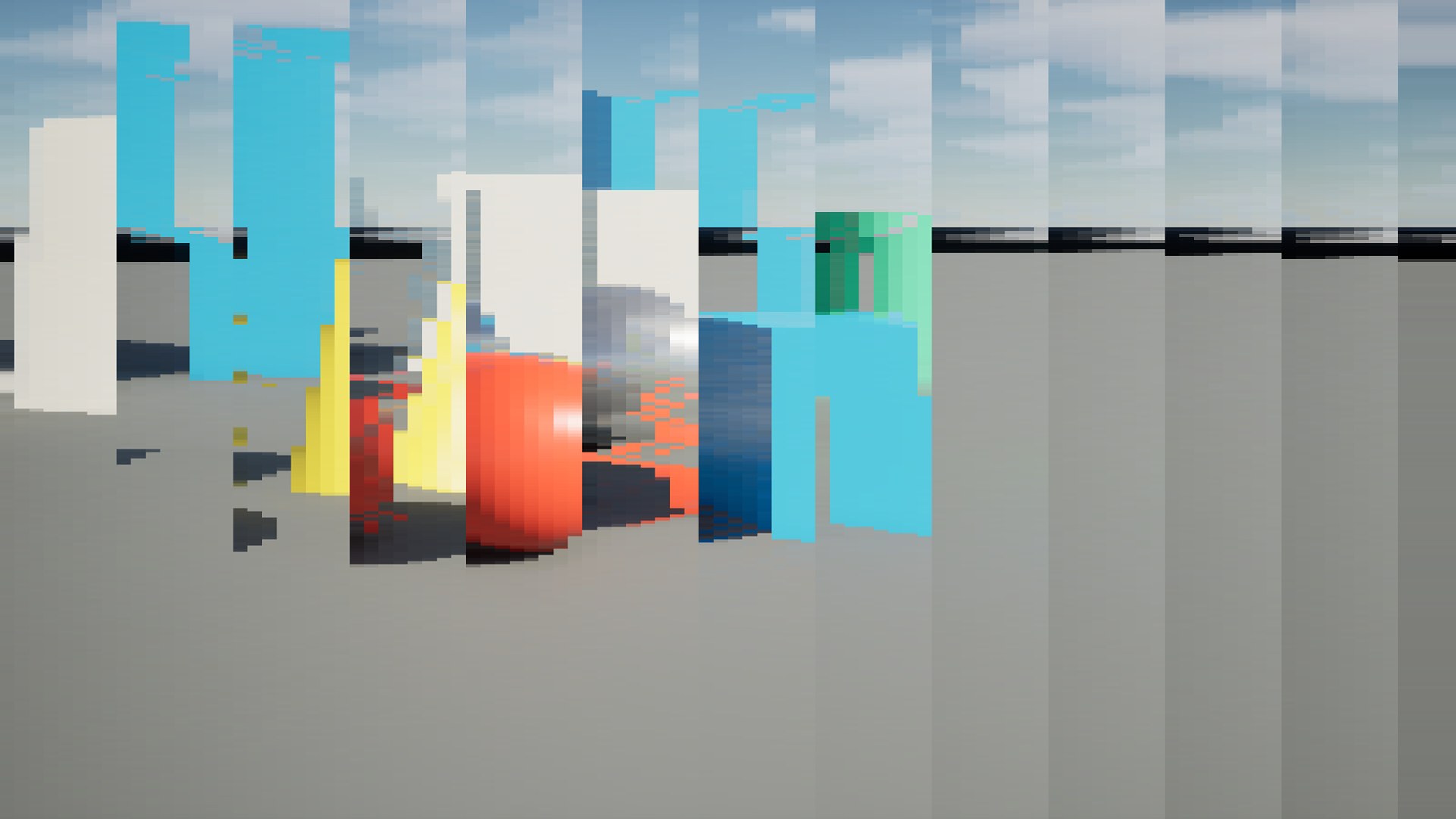 Pixel Sorting rendered in Unreal