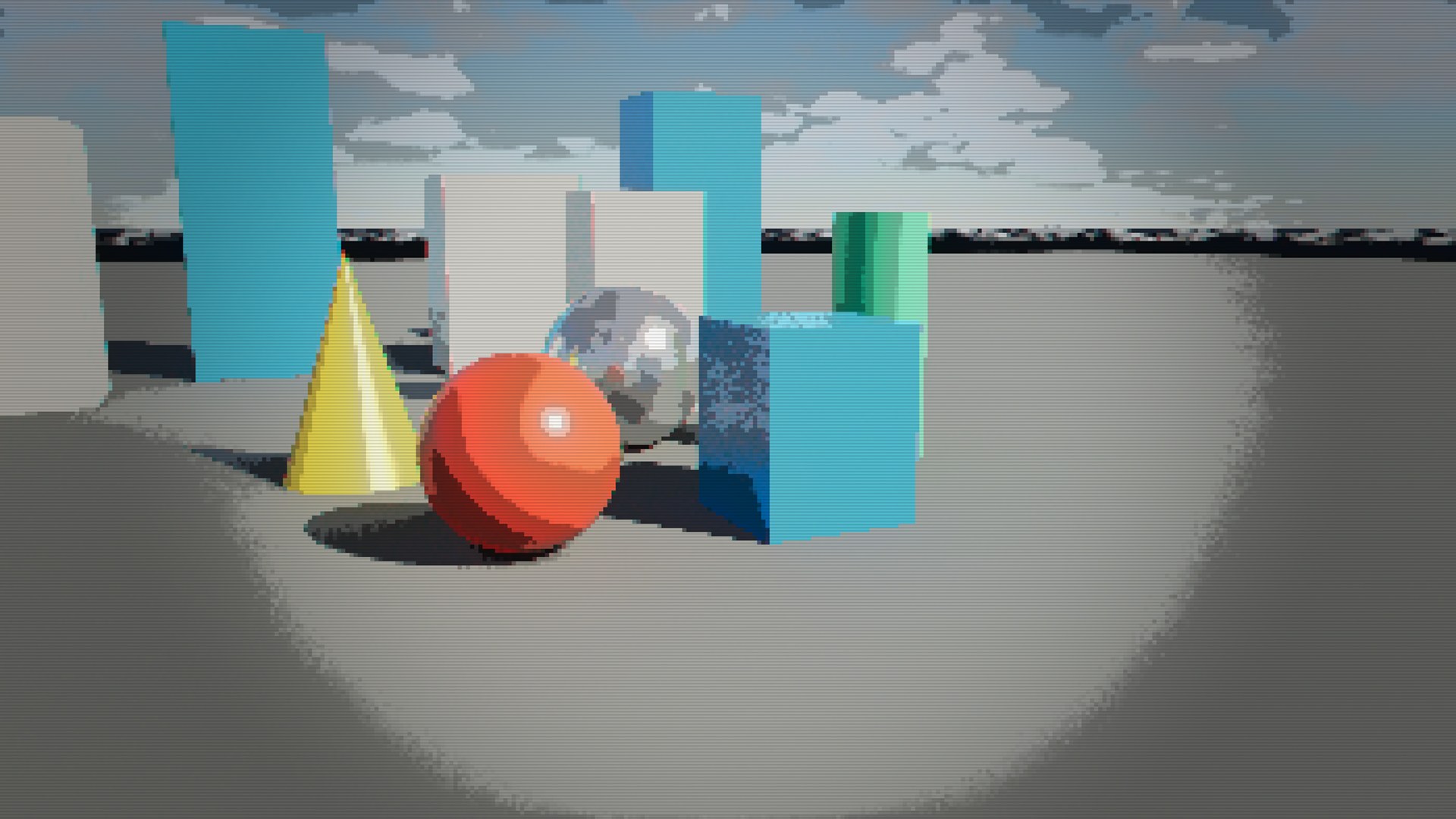 Retro Console rendered in Unreal