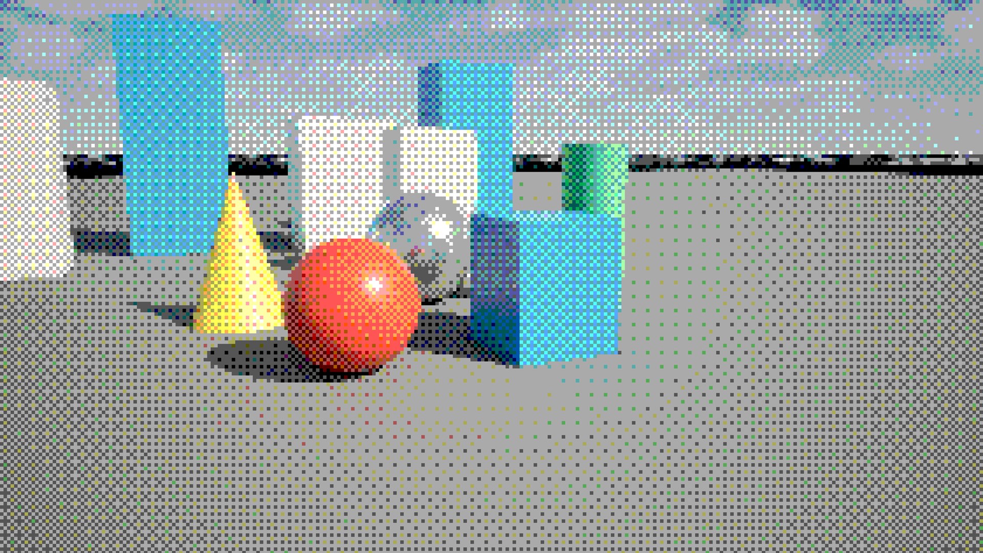 Ordered Pixel Dither rendered in Unreal
