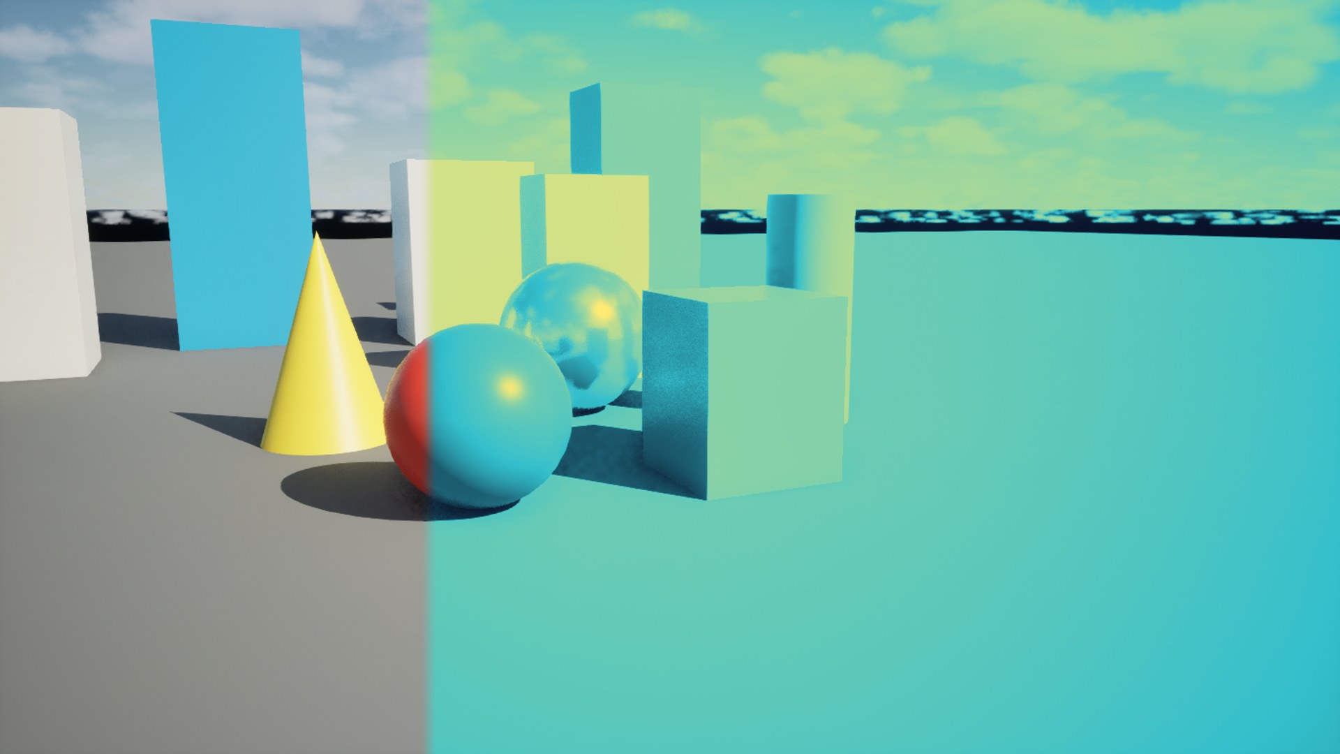 Screen Wipe Exclude rendered in Unreal