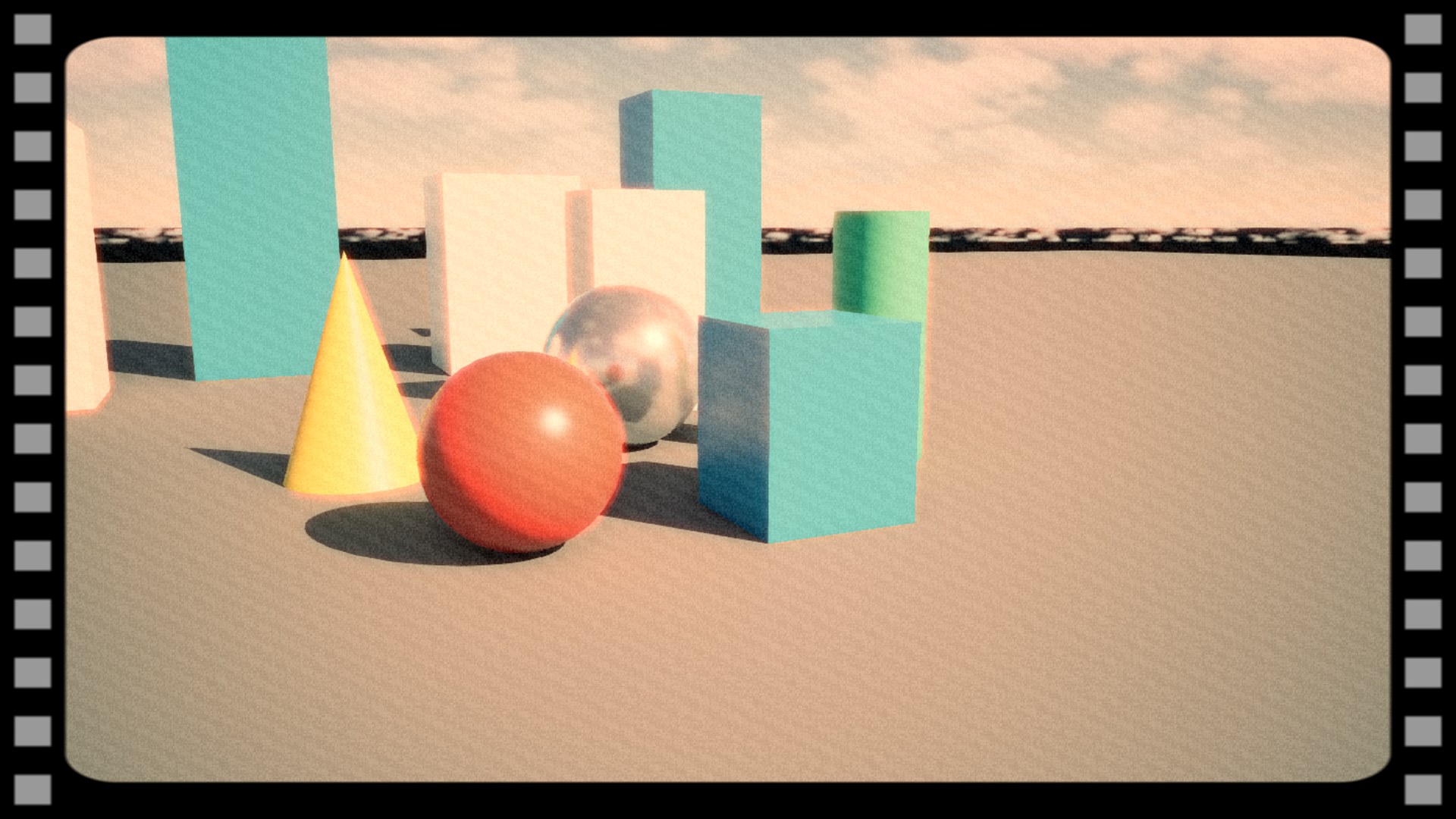 Super 8 Halation rendered in Unreal