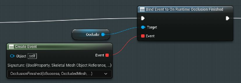 BeginPlay binds On Runtime Occlusion Finished