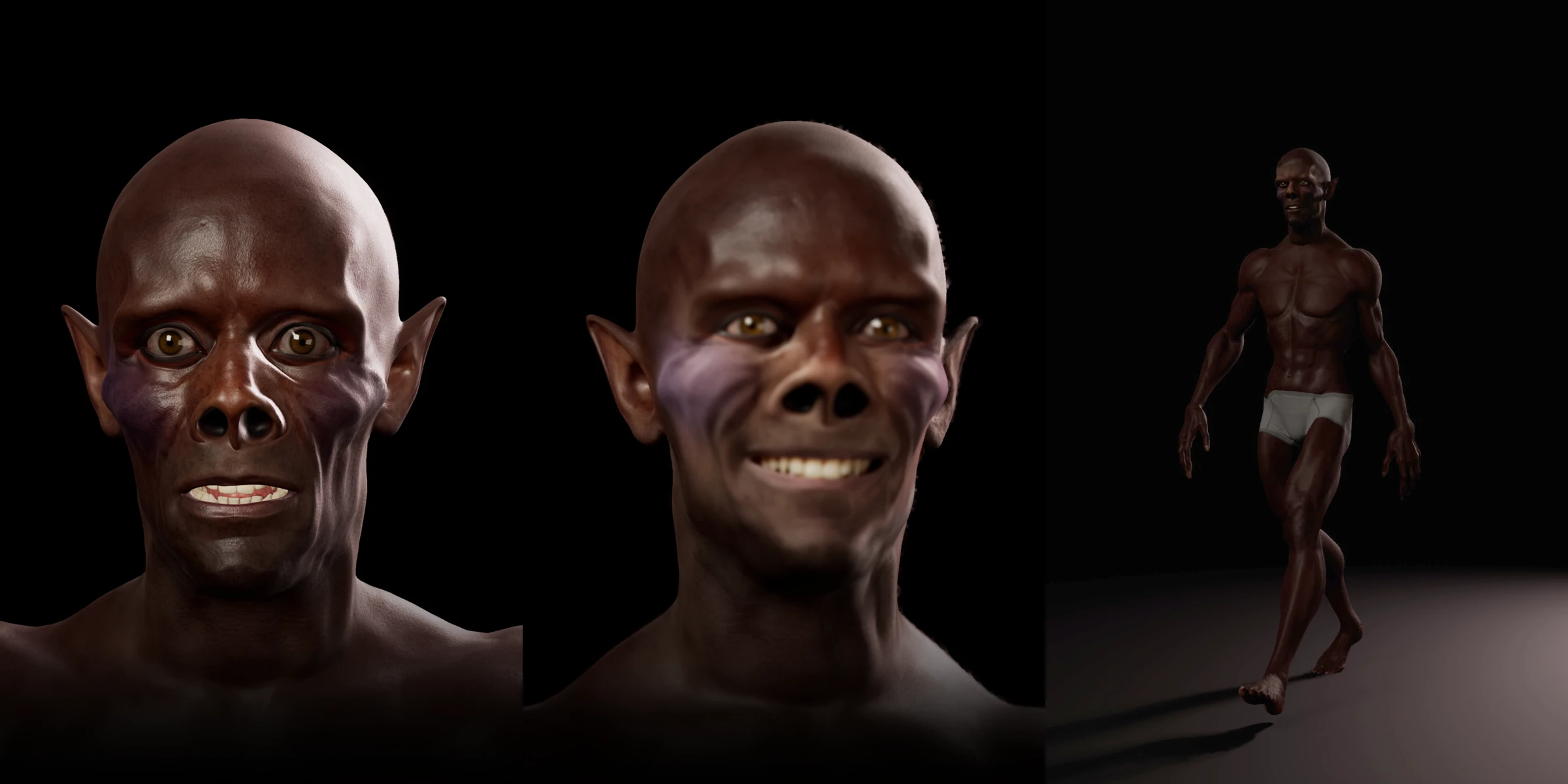 Undead IV: portrait, alternate expression and full-body pose