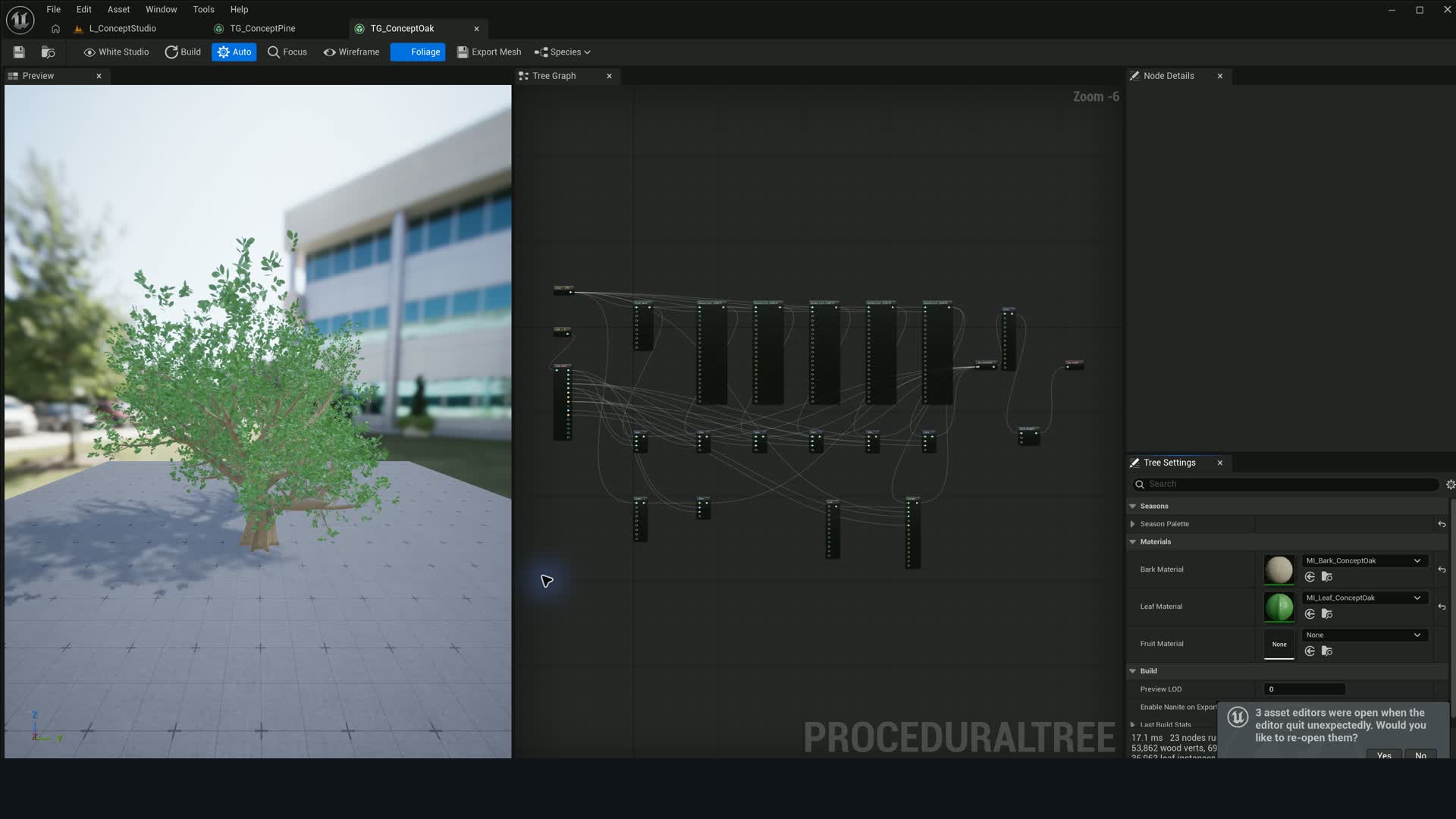 Dedicated Tree Graph Editor