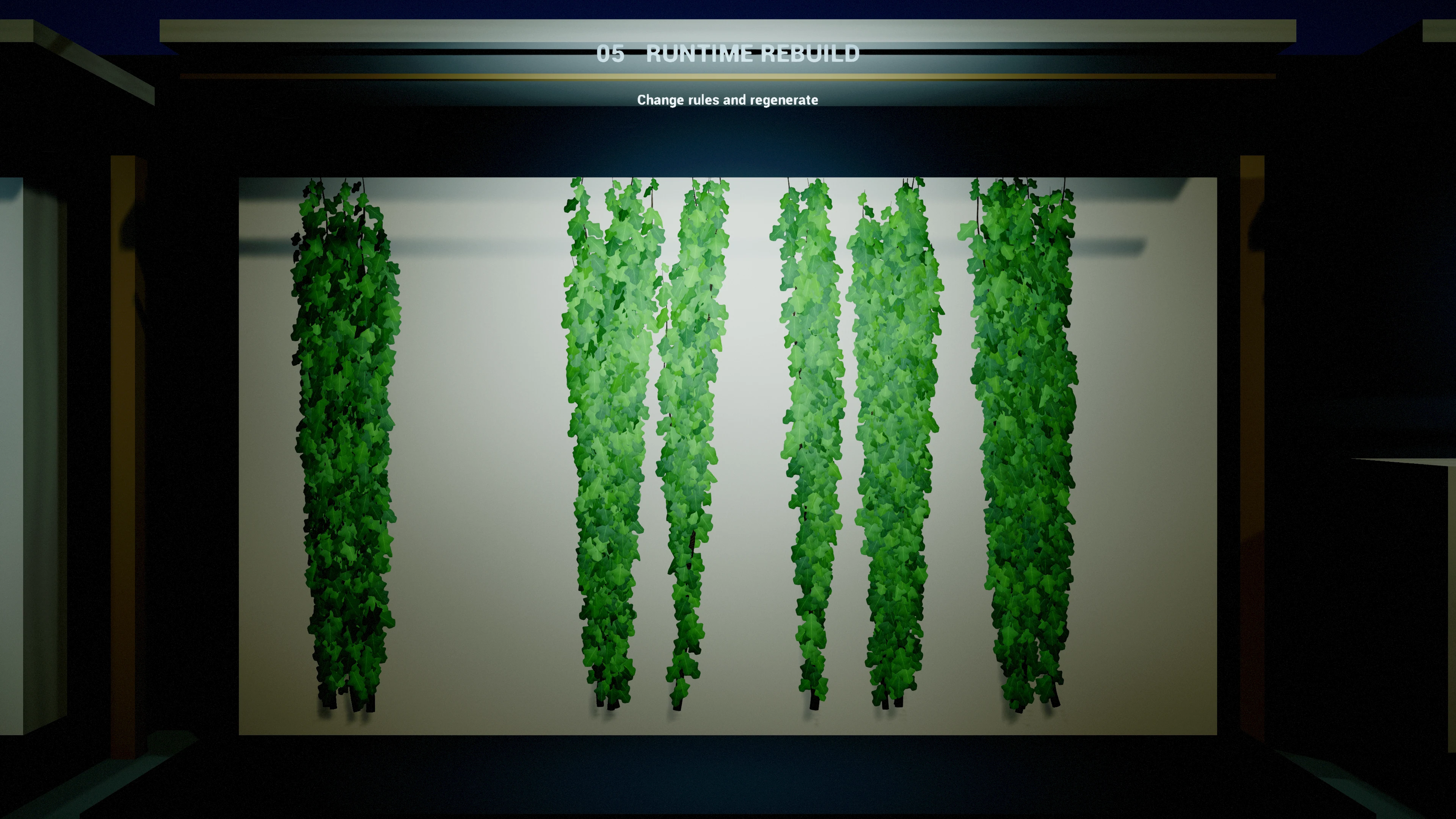 Vine actors on the runtime-regeneration demonstration wall